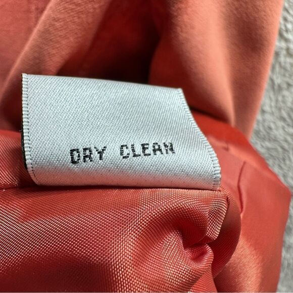 Vintage Talbots Velvet Blazer Jacket Burnt‎ Orange Cotton Silk Office Size 6 - Picture 6 of 8